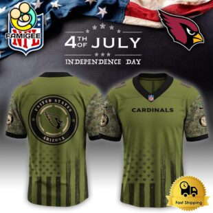 NFL Arizona Cardinals Happy US Independence Day Football Jersey