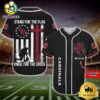 NFL Arizona Cardinals Stand For The Flag Kneel For The Cross Baseball Jersey