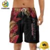 NFL Atlanta Falcons Men's Summer Hawaiian Casual Drawstring Shorts