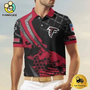 NFL Atlanta Falcons New Design 2025 Custom Name Polo Shirt