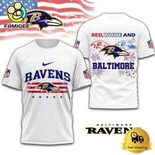 NFL Baltimore Ravens 4th Of July 3D T Shirt