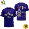 NFL Baltimore Ravens Autism Accept Understand Love T-Shirt