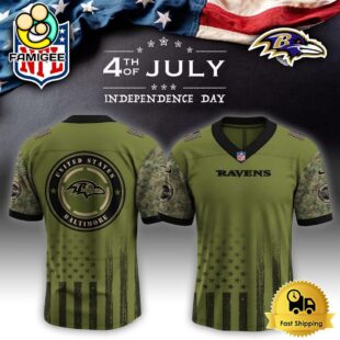NFL Baltimore Ravens Happy US Independence Day Football Jersey
