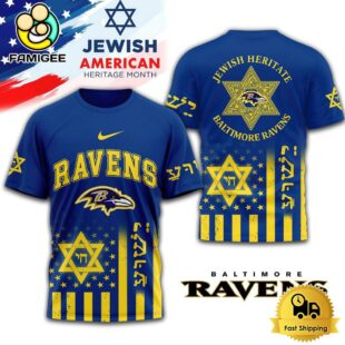 NFL Baltimore Ravens Jewish Heritage Limited Edition T-Shirt