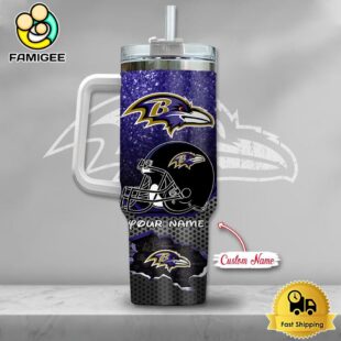 NFL Baltimore Ravens Mickey Mouse Custom 40oz Stanley Cup Tumbler