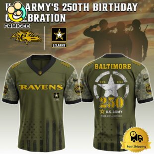 NFL Baltimore Ravens US Army 250th Anniversary Parade Football Jersey