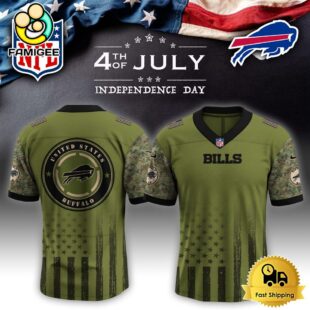 NFL Buffalo Bills Happy US Independence Day Football Jersey
