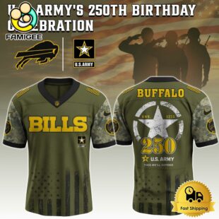 NFL Buffalo Bills US Army 250th Anniversary Parade Football Jersey