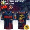 NFL Buffalo Bills Us Marine Corps Will Celebrate Its 250th Anniversary Football Jersey