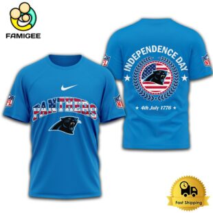NFL Carolina Panthers Independence Day 3D T Shirt