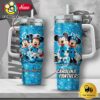 NFL Carolina Panthers Mickey And Minnie Couple Custom 40oz Stanley Cup Tumbler