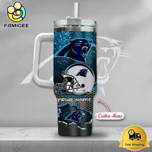 NFL Carolina Panthers Mickey Mouse Custom 40oz Stanley Cup Tumbler