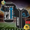 NFL Carolina Panthers Stand For The Flag Kneel For The Cross Baseball Jersey