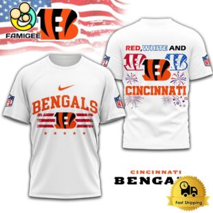 NFL Cincinnati Bengals 4th Of July 3D T Shirt