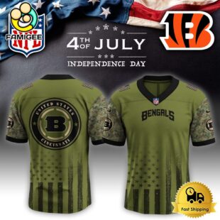 NFL Cincinnati Bengals Happy US Independence Day Football Jersey