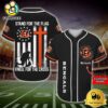 NFL Cincinnati Bengals Stand For The Flag Kneel For The Cross Baseball Jersey