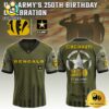 NFL Cincinnati Bengals US Army 250th Anniversary Parade Football Jersey