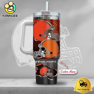 NFL Cleveland Browns Mickey Mouse Custom 40oz Stanley Cup Tumbler