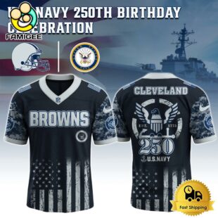 NFL Cleveland Browns The Navy 250Th Celebration Football Jersey