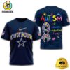 NFL Dallas Cowboys Autism Accept Understand Love T-Shirt