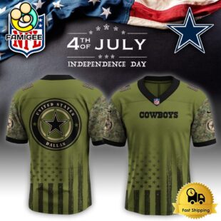 NFL Dallas Cowboys Happy US Independence Day Football Jersey