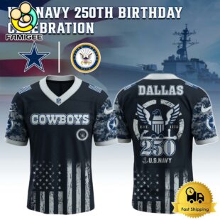 NFL Dallas Cowboys The Navy 250Th Celebration Football Jersey