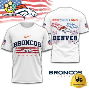 NFL Denver Broncos 4th Of July 3D T Shirt