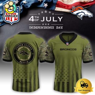 NFL Denver Broncos Happy US Independence Day Football Jersey