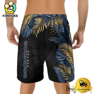 NFL Denver Broncos Men's Summer Hawaiian Casual Drawstring Shorts