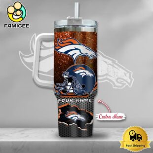NFL Denver Broncos Mickey Mouse Custom 40oz Stanley Cup Tumbler