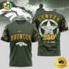 NFL Denver Broncos US Army 250th Anniversary Parade T-Shirt