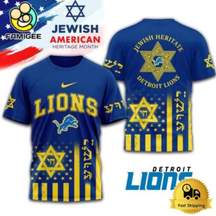 NFL Detroit Lions Jewish Heritage Limited Edition T-Shirt