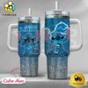 NFL Detroit Lions Stitch Glitter Custom 40oz Stanley Cup Tumbler