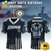 NFL Detroit Lions The Navy 250Th Celebration Football Jersey