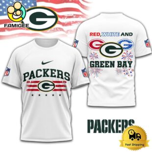 NFL Green Bay Packers 4th Of July 3D T Shirt