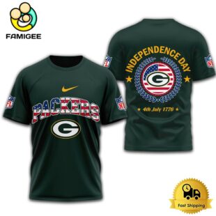 NFL Green Bay Packers Independence Day 3D T Shirt