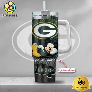 NFL Green Bay Packers Mickey Mouse Custom 40oz Stanley Cup Tumbler