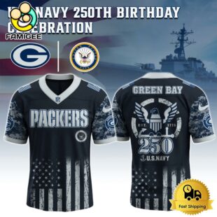 NFL Green Bay Packers The Navy 250Th Celebration Football Jersey