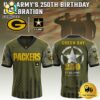 NFL Green Bay Packers US Army 250th Anniversary Parade Football Jersey