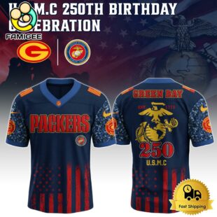 NFL Green Bay Packers Us Marine Corps Will Celebrate Its 250th Anniversary Football Jersey