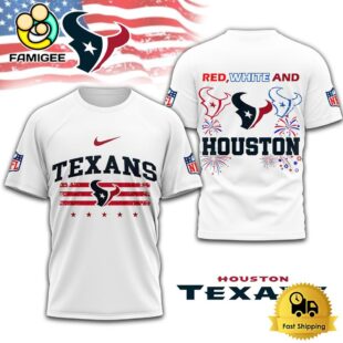 NFL Houston Texans 4th Of July 3D T Shirt