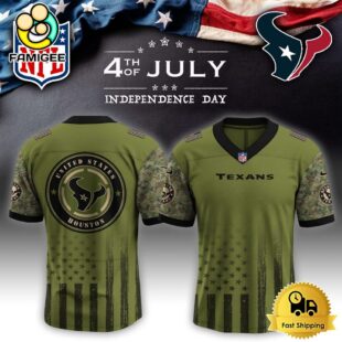 NFL Houston Texans Happy US Independence Day Football Jersey