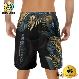 NFL Houston Texans Men's Summer Hawaiian Casual Drawstring Shorts