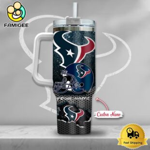 NFL Houston Texans Mickey Mouse Custom 40oz Stanley Cup Tumbler