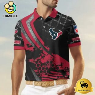 NFL Houston Texans New Design 2025 Custom Name Polo Shirt