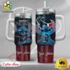 NFL Houston Texans Stitch Glitter Custom 40oz Stanley Cup Tumbler
