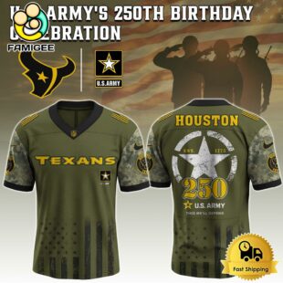 NFL Houston Texans US Army 250th Anniversary Parade Football Jersey