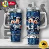 NFL Indianapolis Colts Mickey And Minnie Couple Custom 40oz Stanley Cup Tumbler