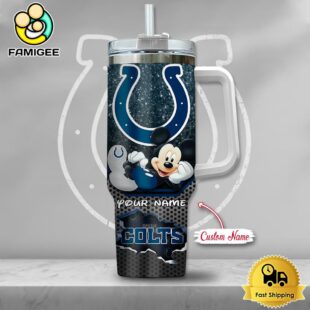 NFL Indianapolis Colts Mickey Mouse Custom 40oz Stanley Cup Tumbler
