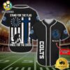 NFL Indianapolis Colts Stand For The Flag Kneel For The Cross Baseball Jersey